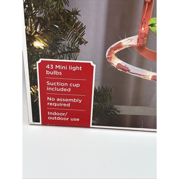 Holiday Time Window Christmas Lighted Candles 43 Mini Light Bulbs Original Box - Picture 3 of 6